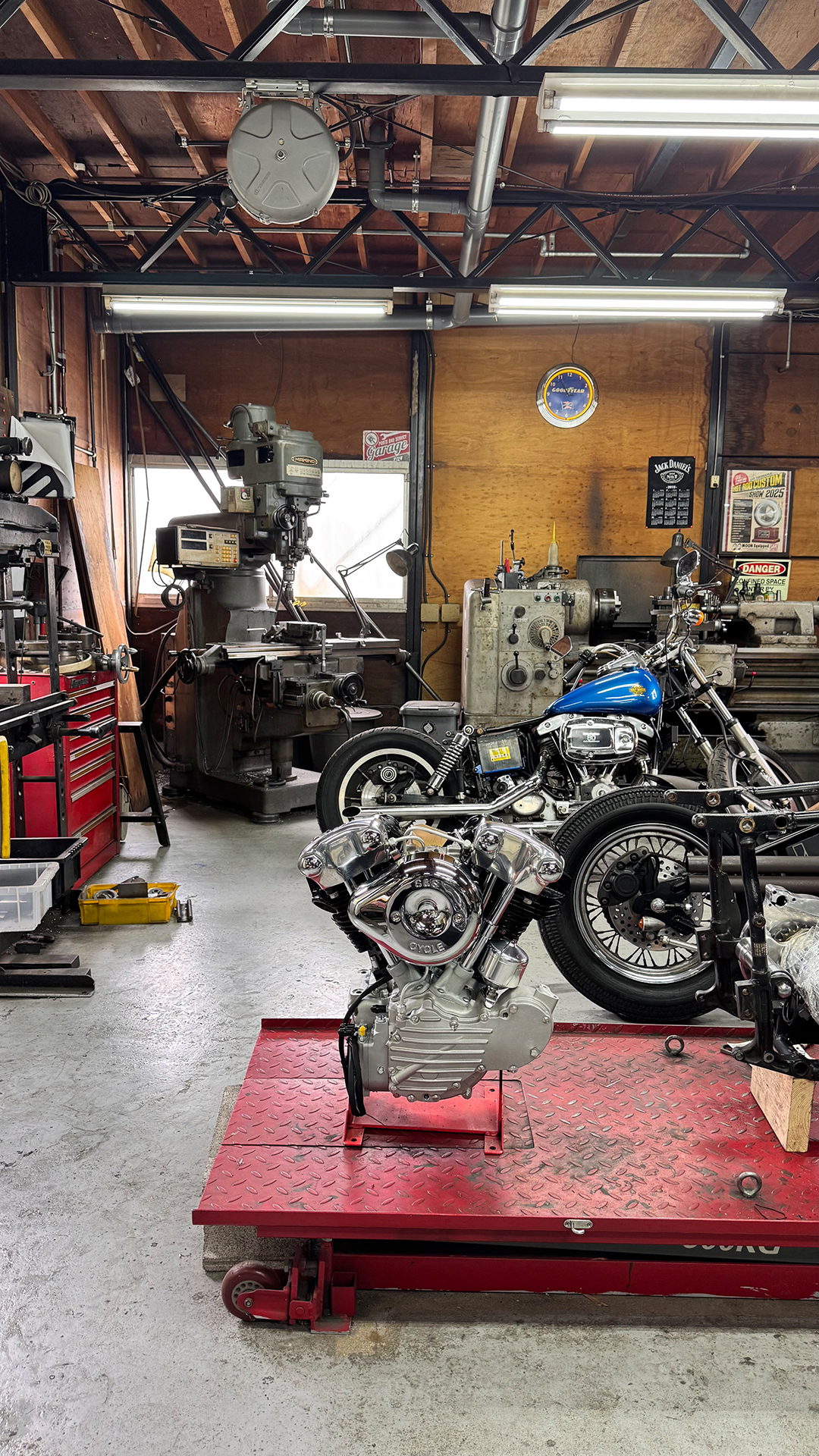 M-CRAFTで製作中のカスタムモーターサイクル
